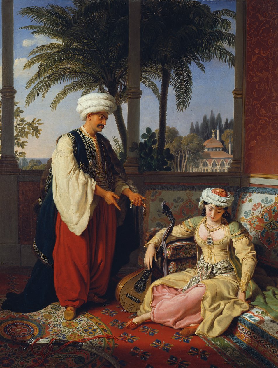 O Turco ("Infidelidade") de Johann Peter Krafft