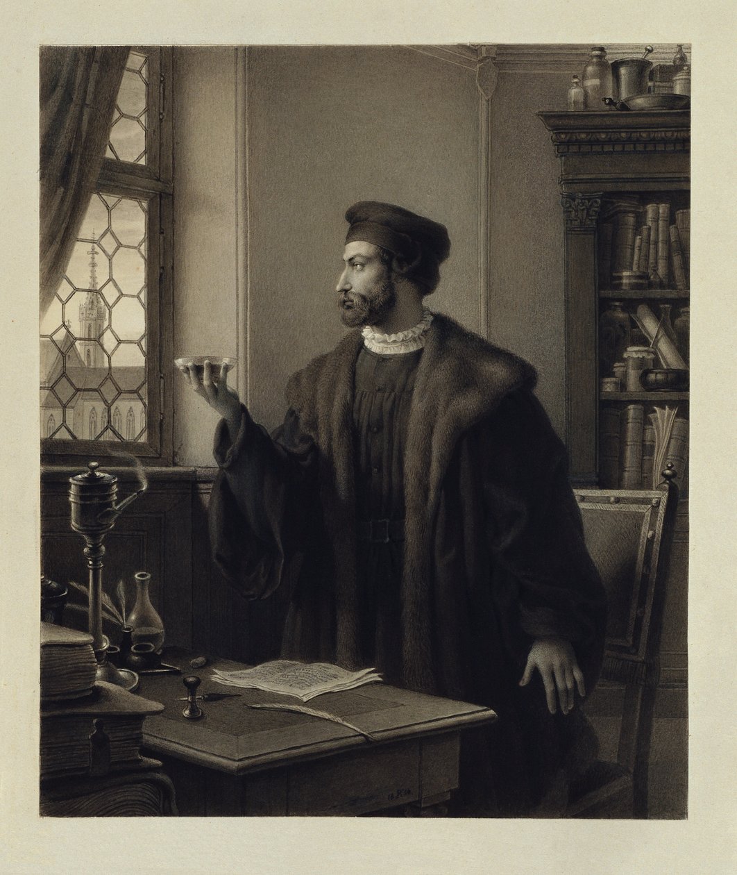 Fausto no estudo de Johann Peter Krafft