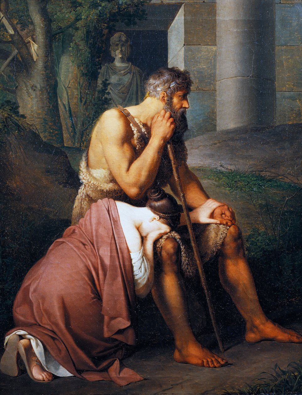 Édipo e Antígona de Johann Peter Krafft