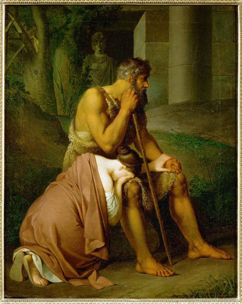 Édipo e Antígona ... de Johann Peter Krafft