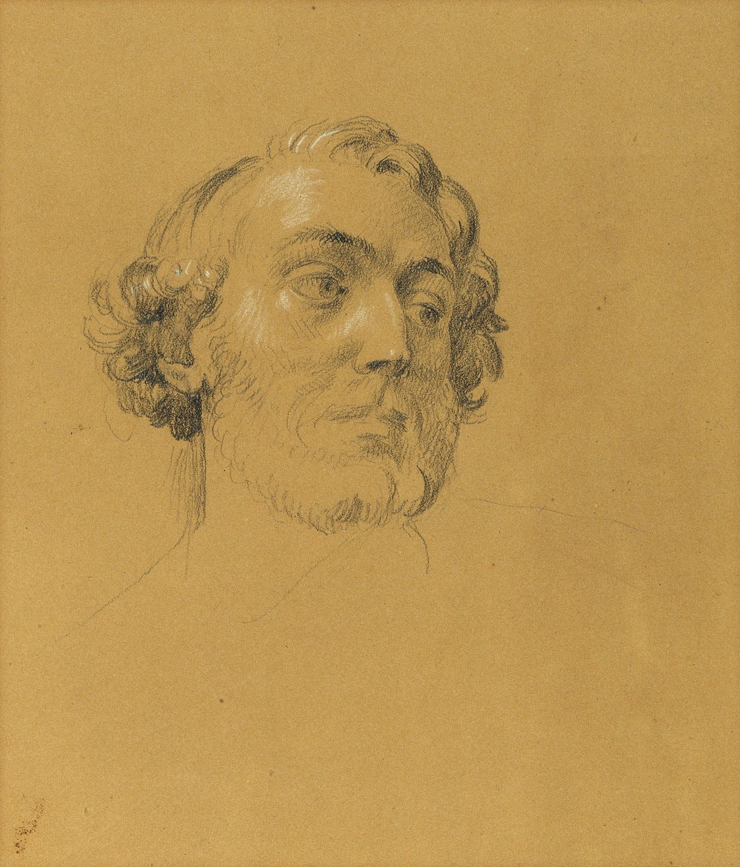 estudo de retrato de Johann Peter Krafft