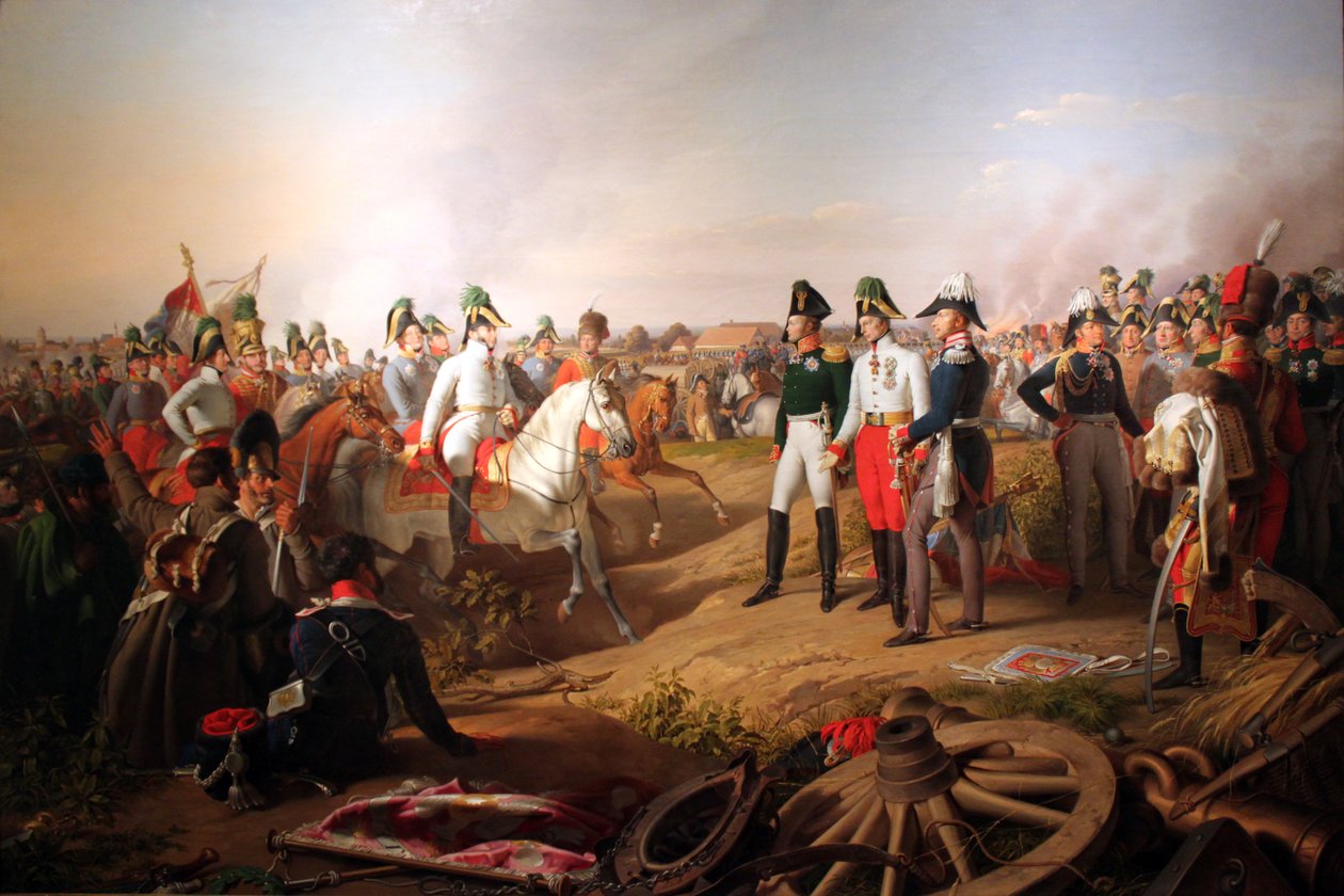 Declaração de vitória após a batalha de Leipzig, 1813 de Johann Peter Krafft