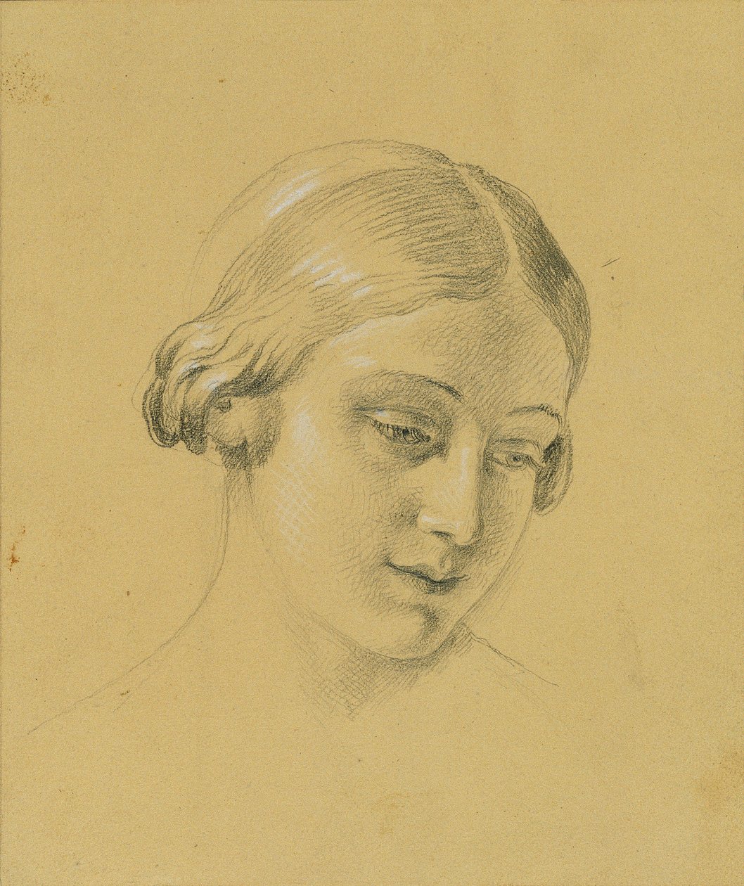 Estudo de retrato feminino de Johann Peter Krafft