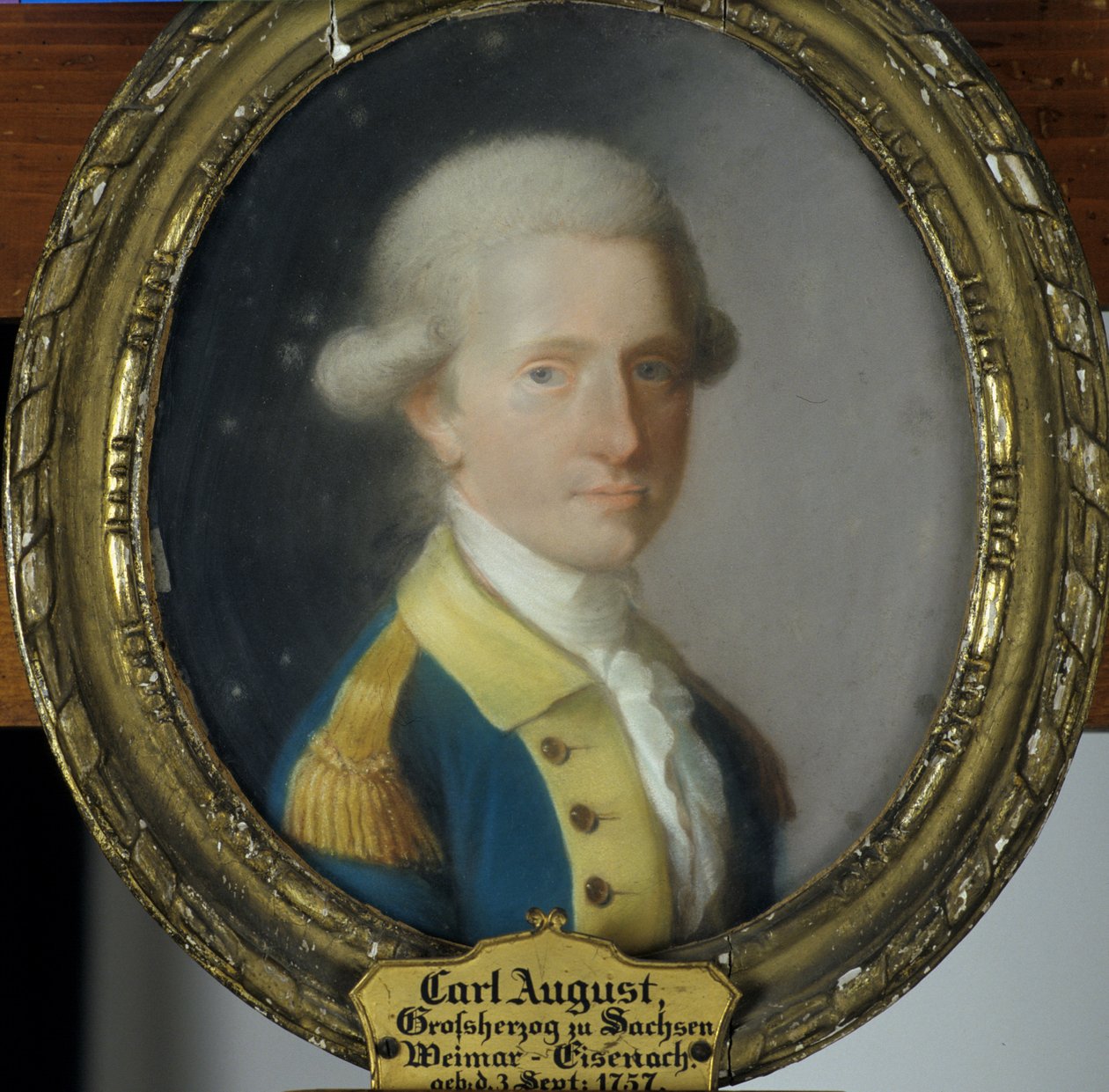 Carl August, o grão-duque de Saxe-Weimar-Eisenach, 1780 de Johann Philipp Bach