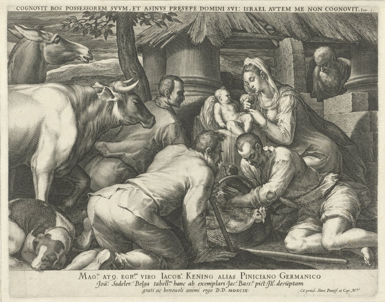 Adoração dos pastores de Johann Sadeler (I)