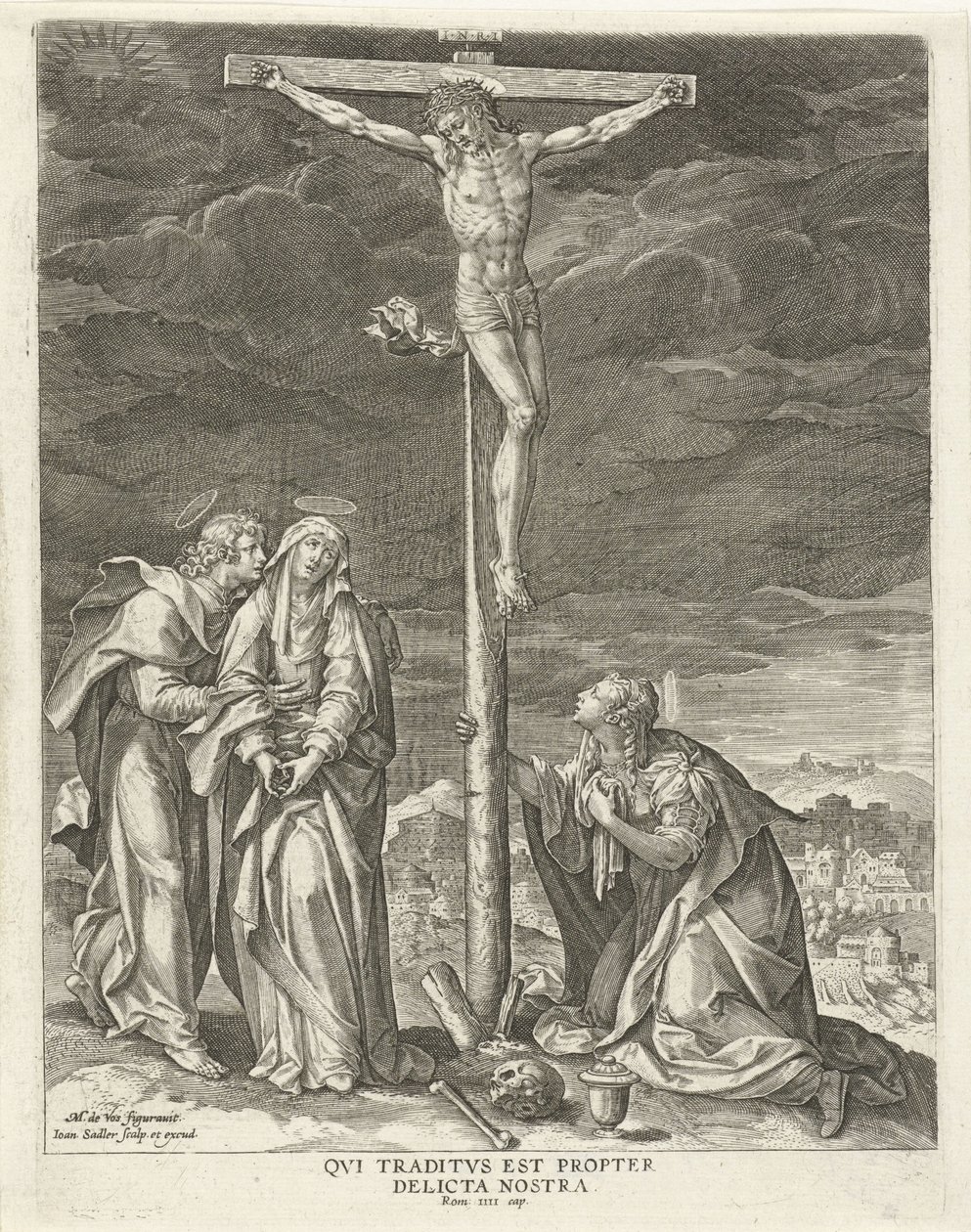 Cristo na cruz
Vida de Cristo (título da série)
Evangelica Doctrinae (título da série) de Johann Sadeler (I)