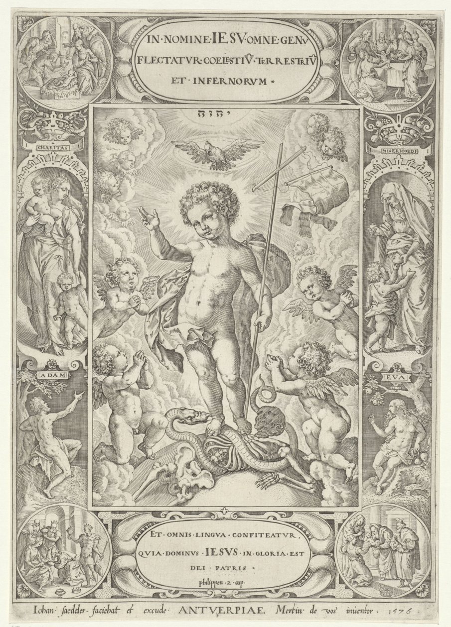 Cristo como uma criança de Johann Sadeler (I)