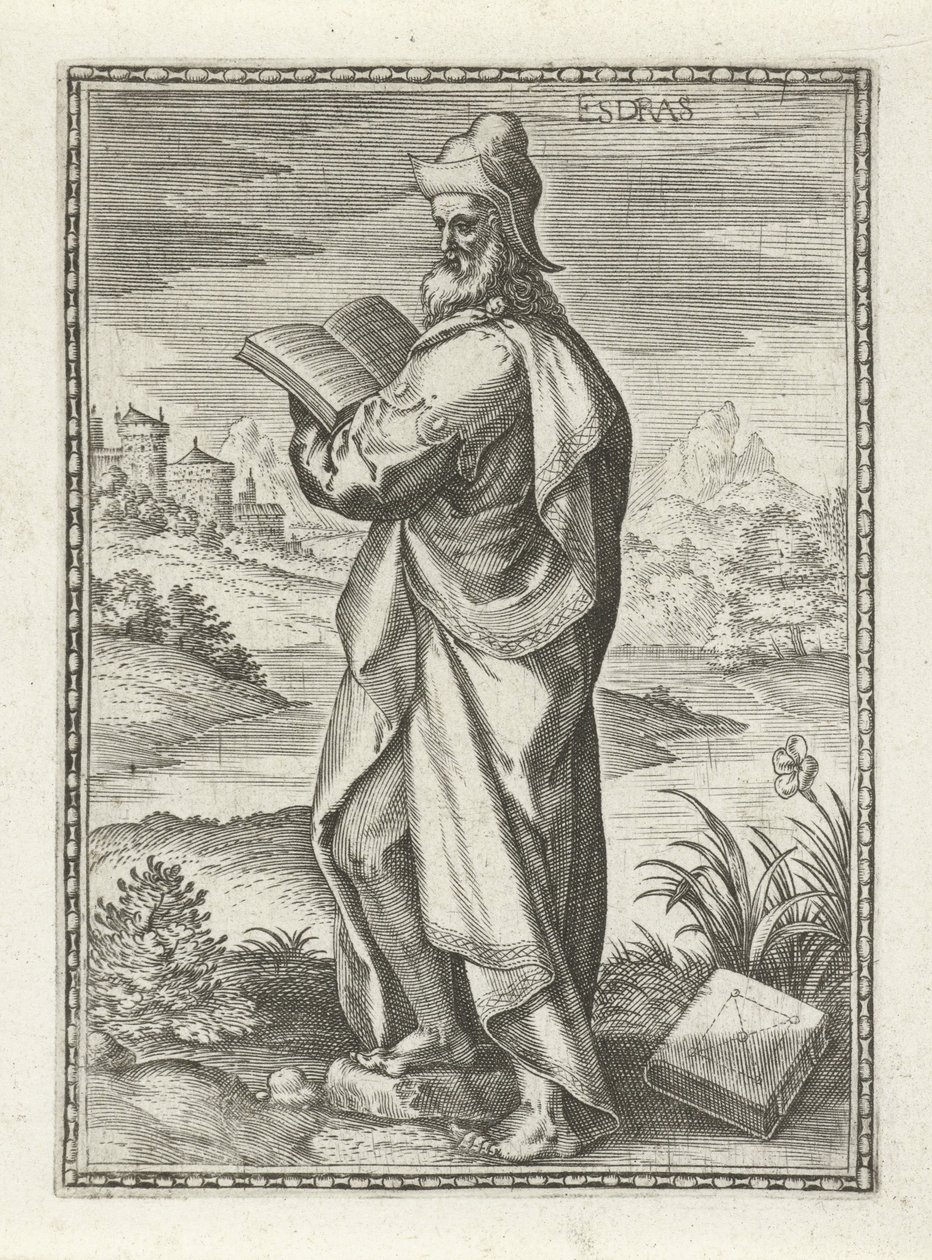 Ezra
Esdras (título sobre o objecto)
Pessoas do Antigo Testamento (título da série) de Johann Sadeler (I)