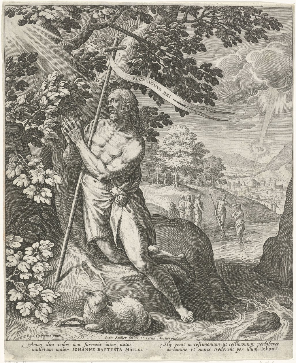 João Batista no deserto de Johann Sadeler (I)