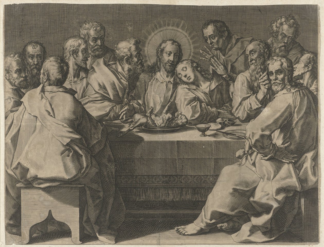 Última Ceia
Coeni domini (título sobre o objecto) de Johann Sadeler (I)