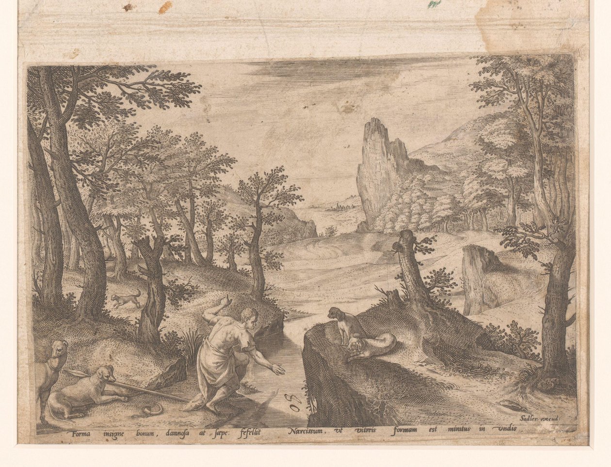 Paisagem com Ícaro caindo de Johann Sadeler (I)