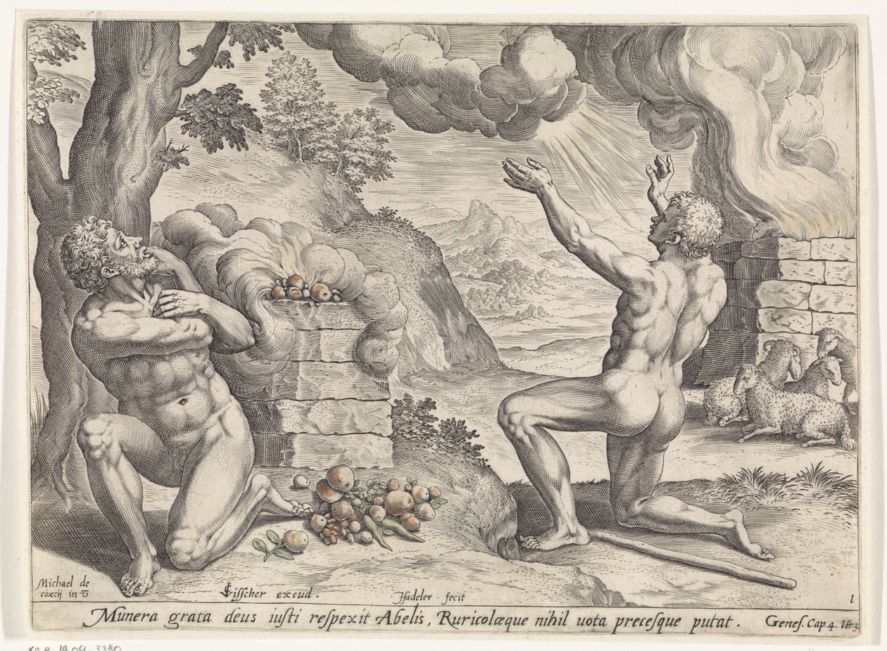 Sacrifício de Caim e Abel
História de Caim e Abel (título da série) de Johann Sadeler (I)