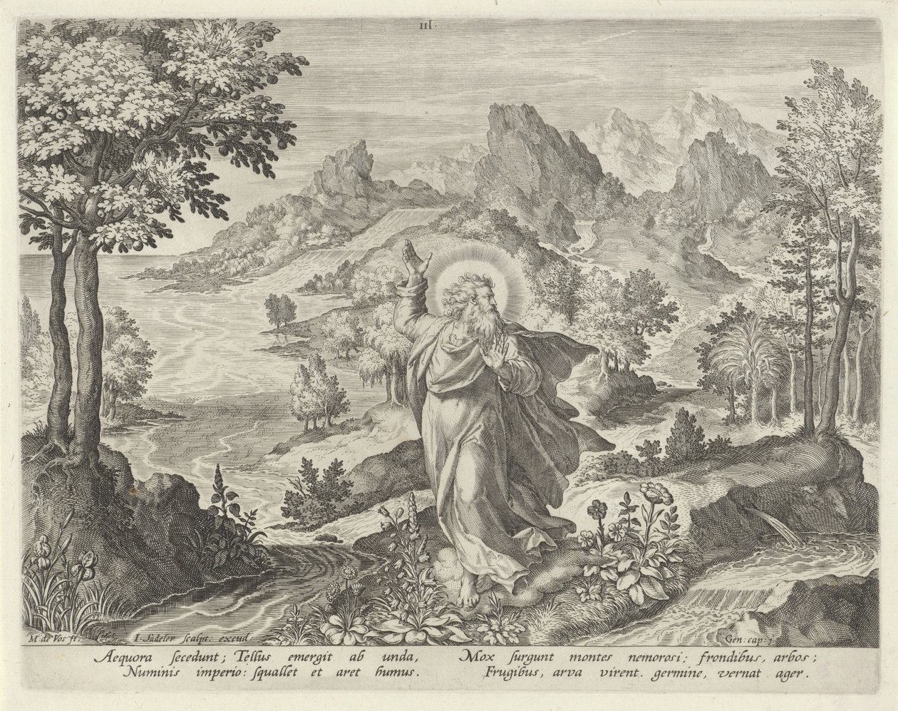 Criação da terra
Criação do mundo (título da série) de Johann Sadeler (I)