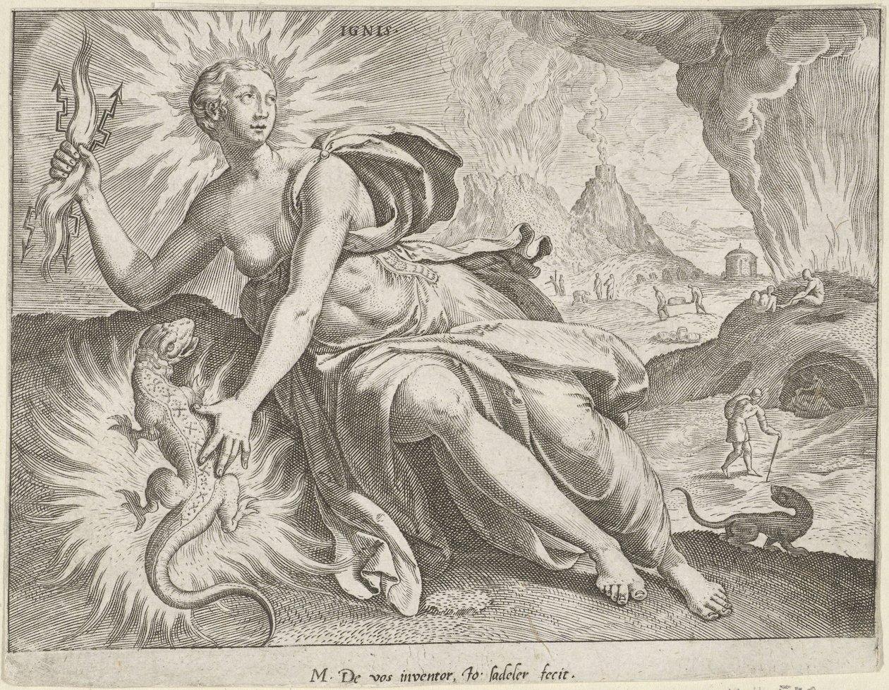 Vuur
Ignis (título sobre o objecto)
De vier elementen (título da série) de Johann Sadeler (I)