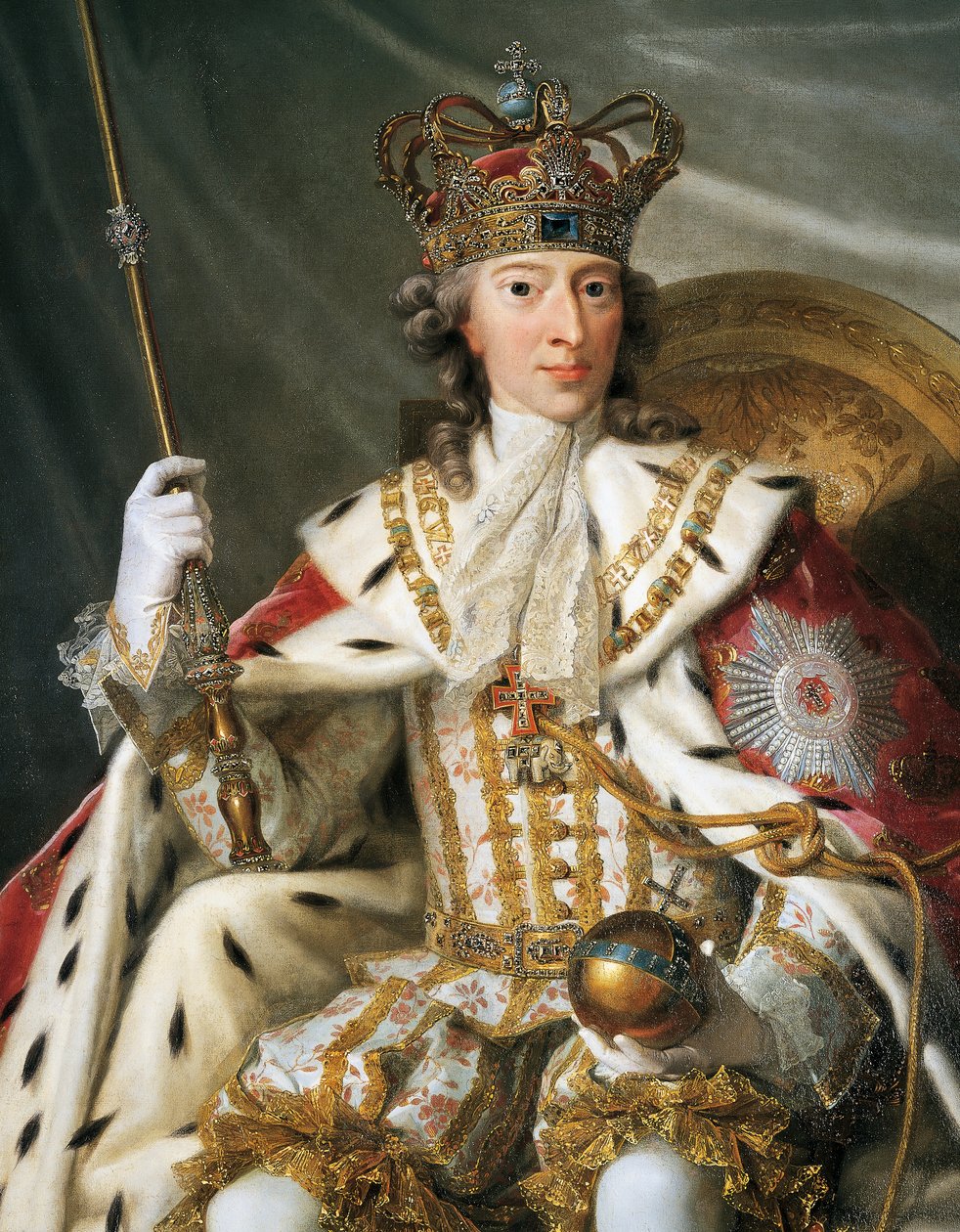 Retrato de Christian VI da Dinamarca (Copenhaga de Johann Salomon Wahl