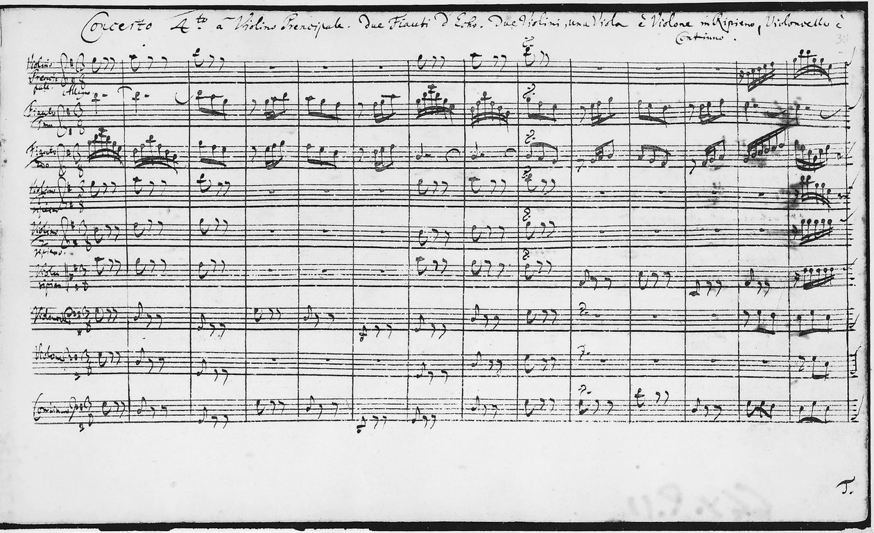 Pontuação dos Concertos de Brandenburgo (BWV 1046-1081) por Johann Sebastian Bach (1685-1750) de Johann Sebastian Bach