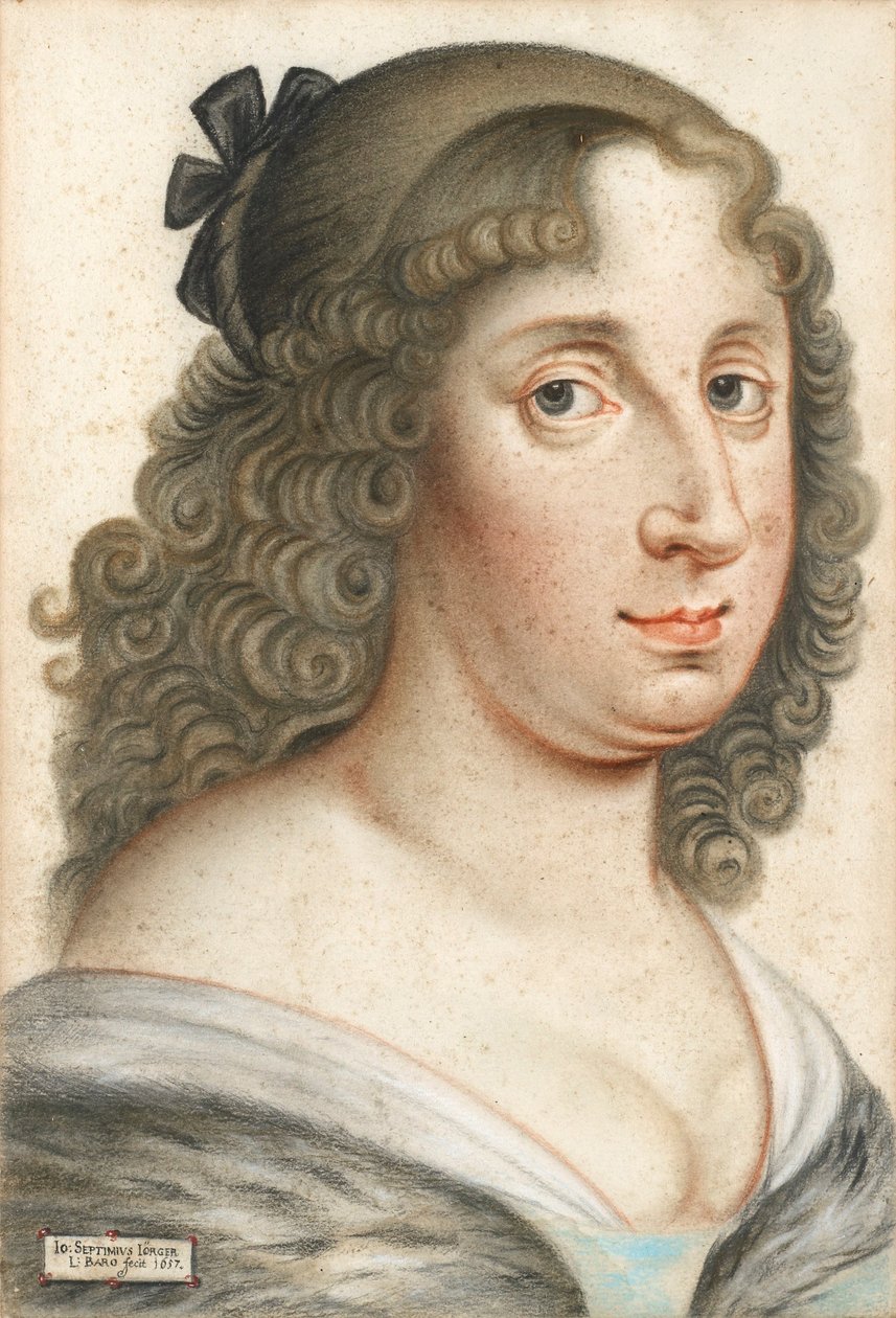 Retrato da Rainha Cristina da Suécia 1626-1689, 1657 de Johann Septimius Jörger von Tollet
