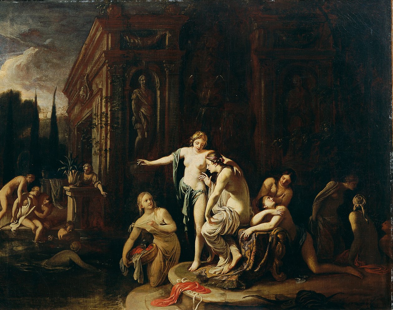 Diana e Callisto no banho de Johann Spillenberger