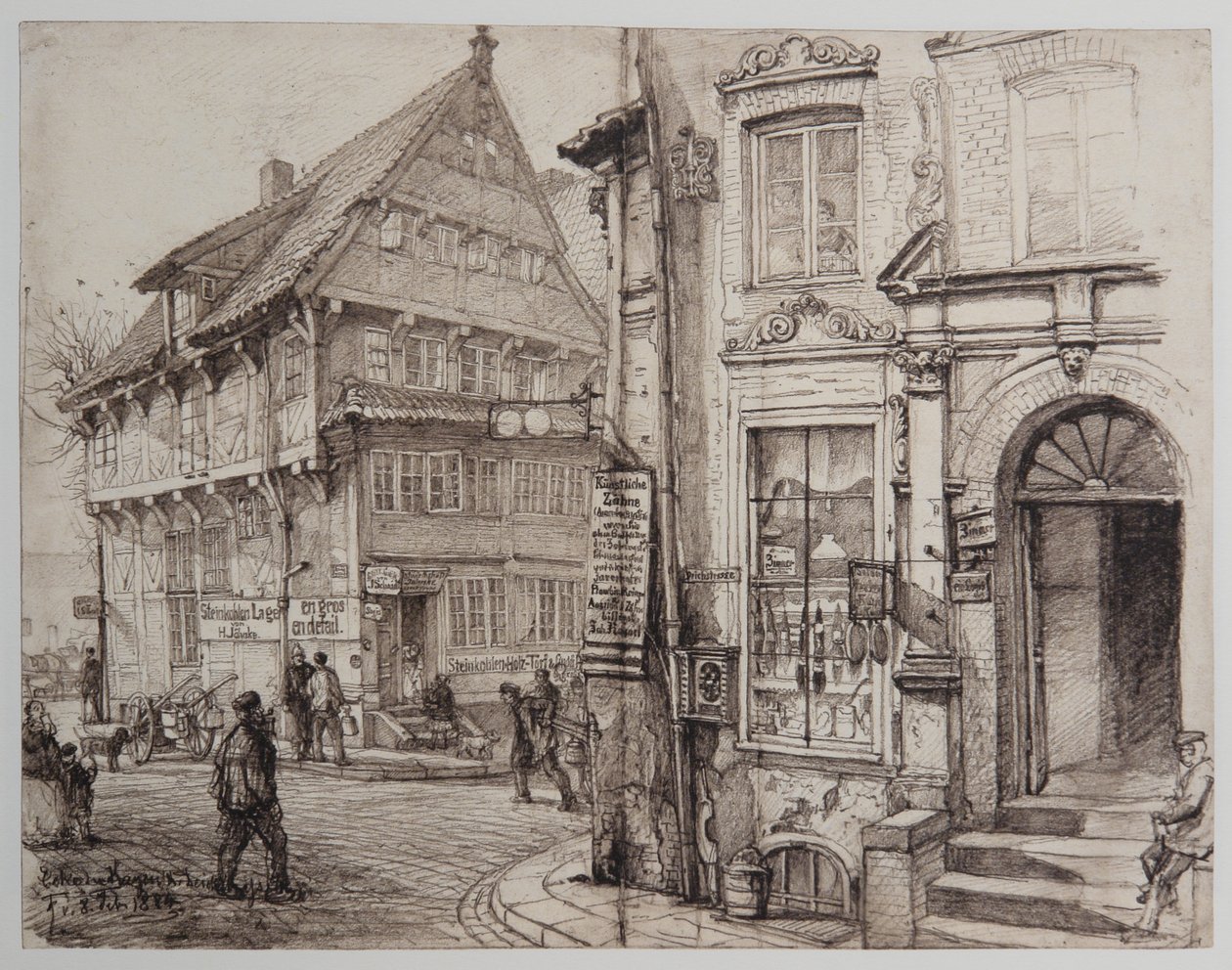 HH-Riefesell-16-Ecke-Kajen-Deichstrasse-08-02-1884 de Johann Theobald Riefesell