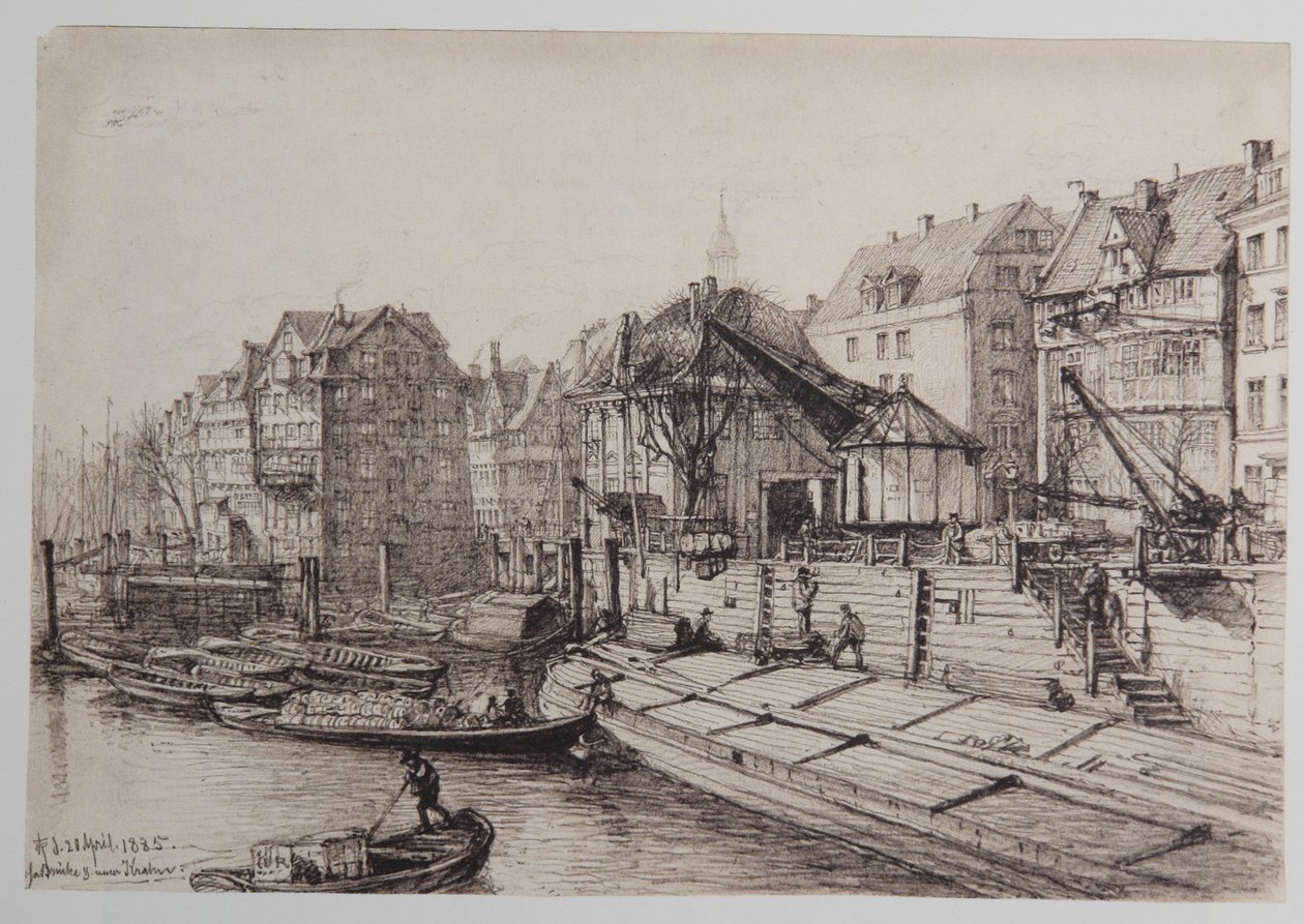 Ponte alta na nova grua de Johann Theobald Riefesell