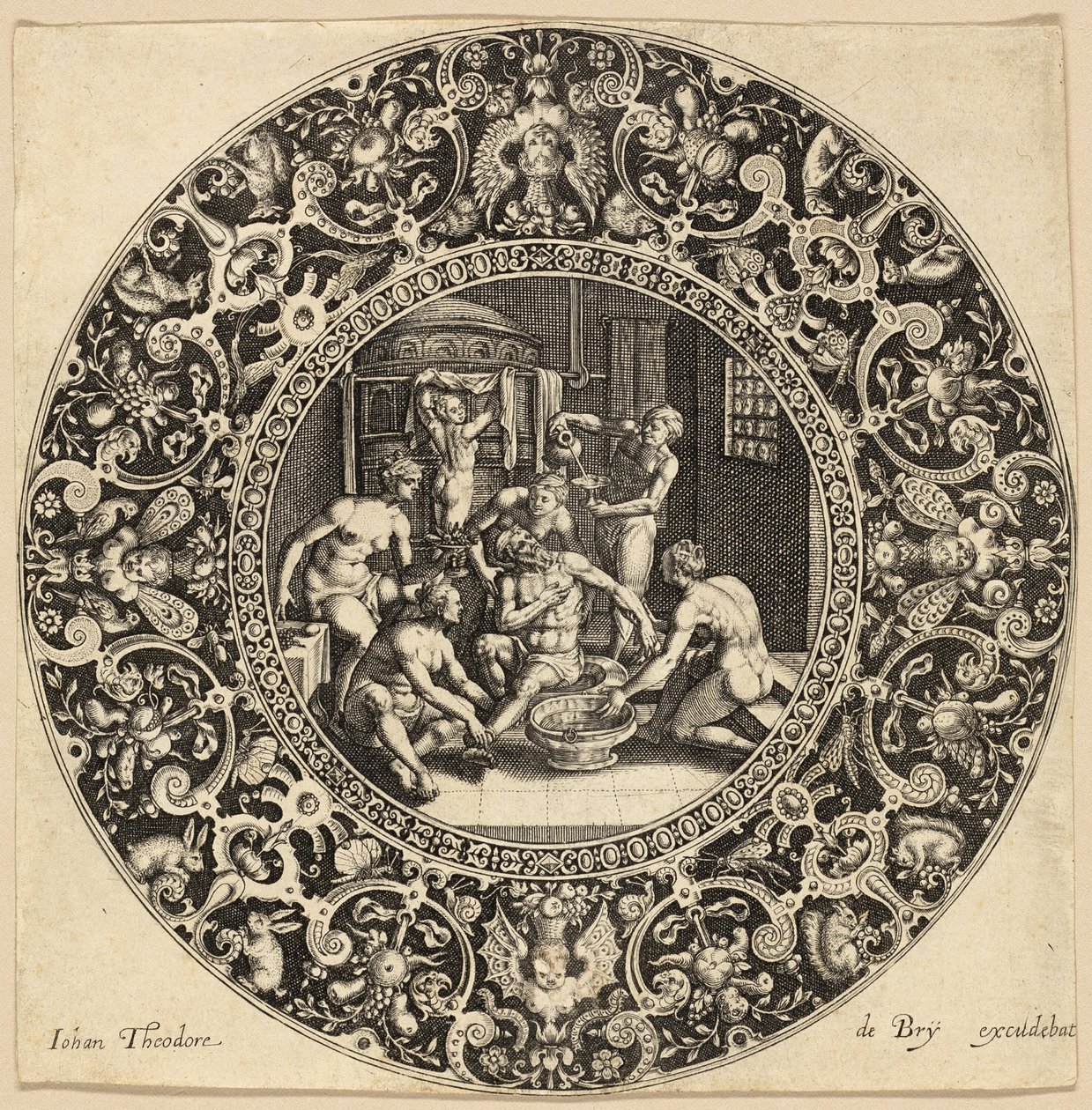 Banho de Sardanapalus de Johann Theodor de Bry