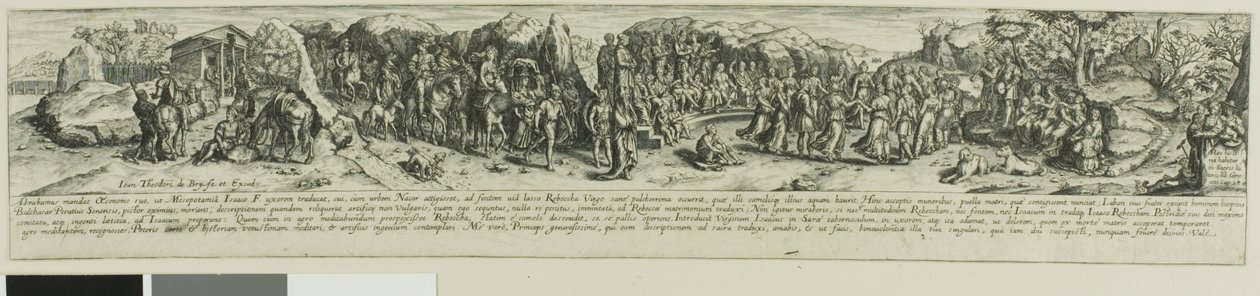 Eleazar e Rebeca de Johann Theodor de Bry
