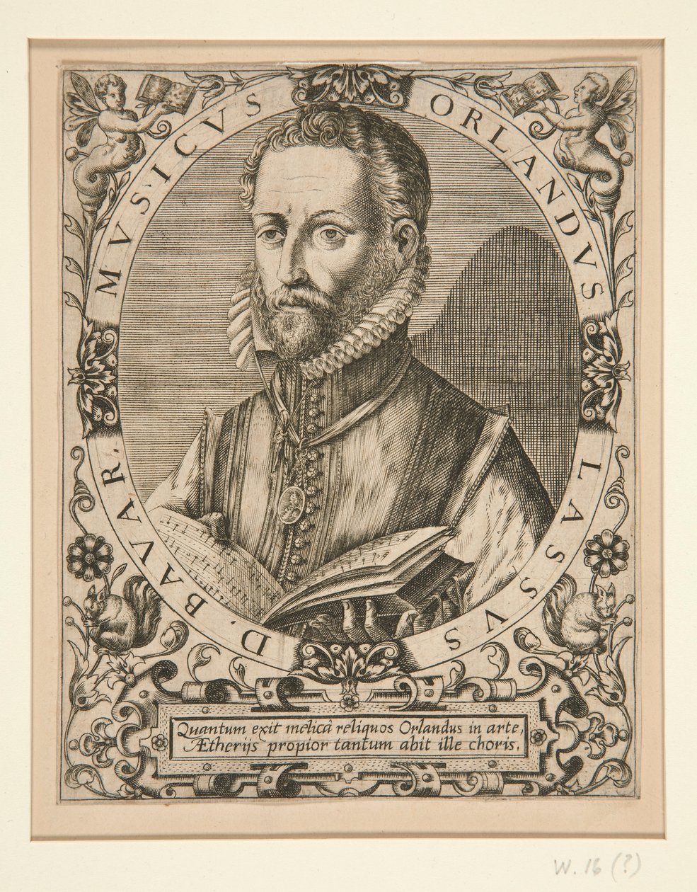 Retrato de Orlando Lassus, de J.J. Boissard, de Johann Theodor de Bry