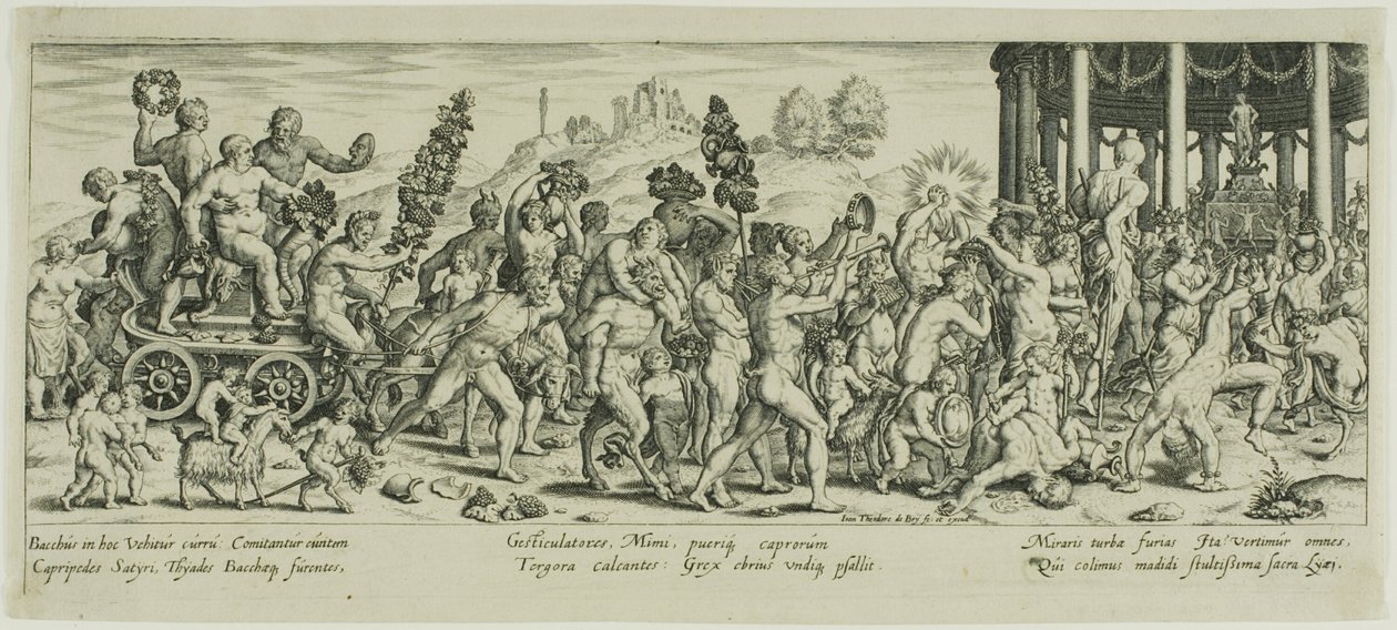 O triunfo de Baco de Johann Theodor de Bry