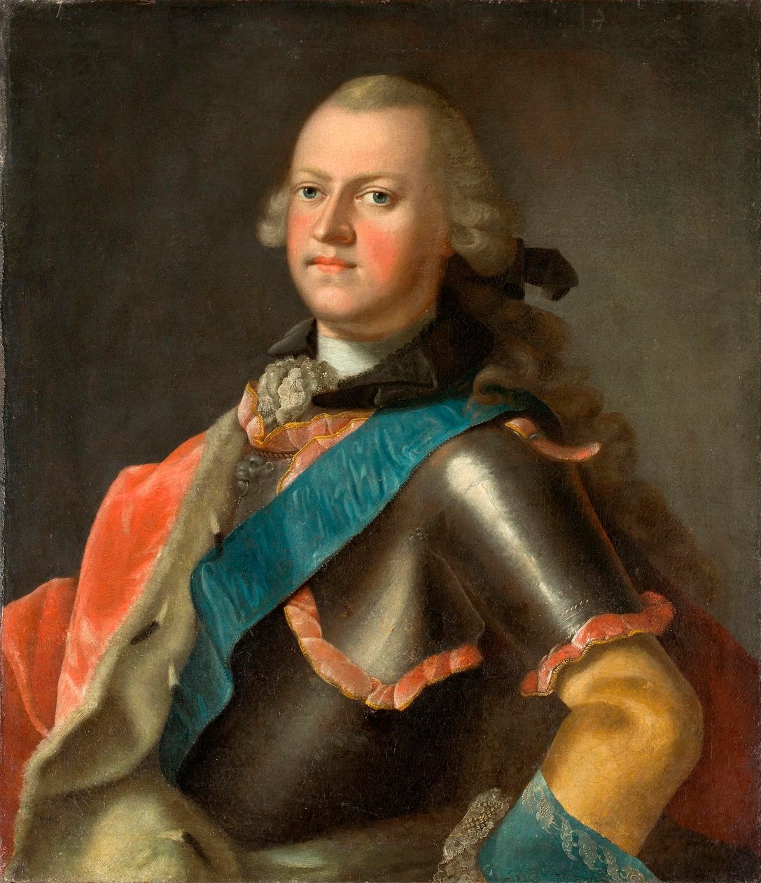 Duque Ernst Friedrich III Carl da Saxónia-Hildburghausen (1727-1780) de Johann Valentin Tischbein