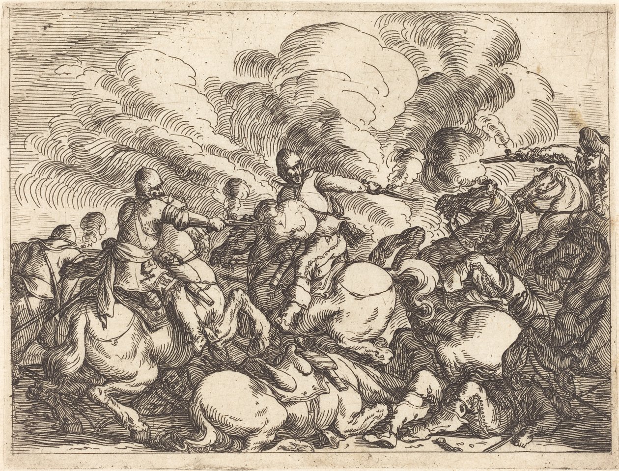 Caprichos de várias batalhas de Johann Wilhelm Baur