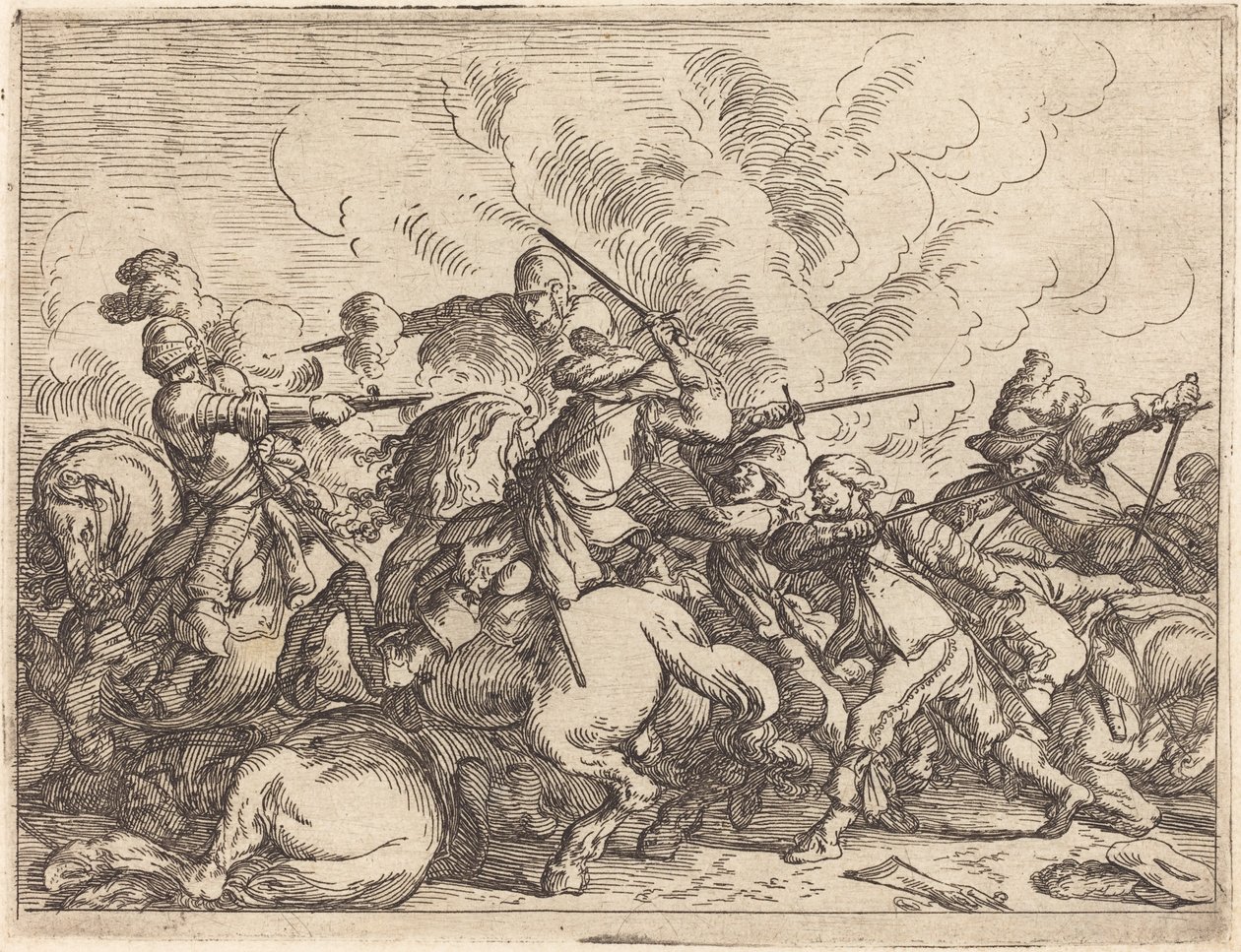 Caprichos de várias batalhas de Johann Wilhelm Baur