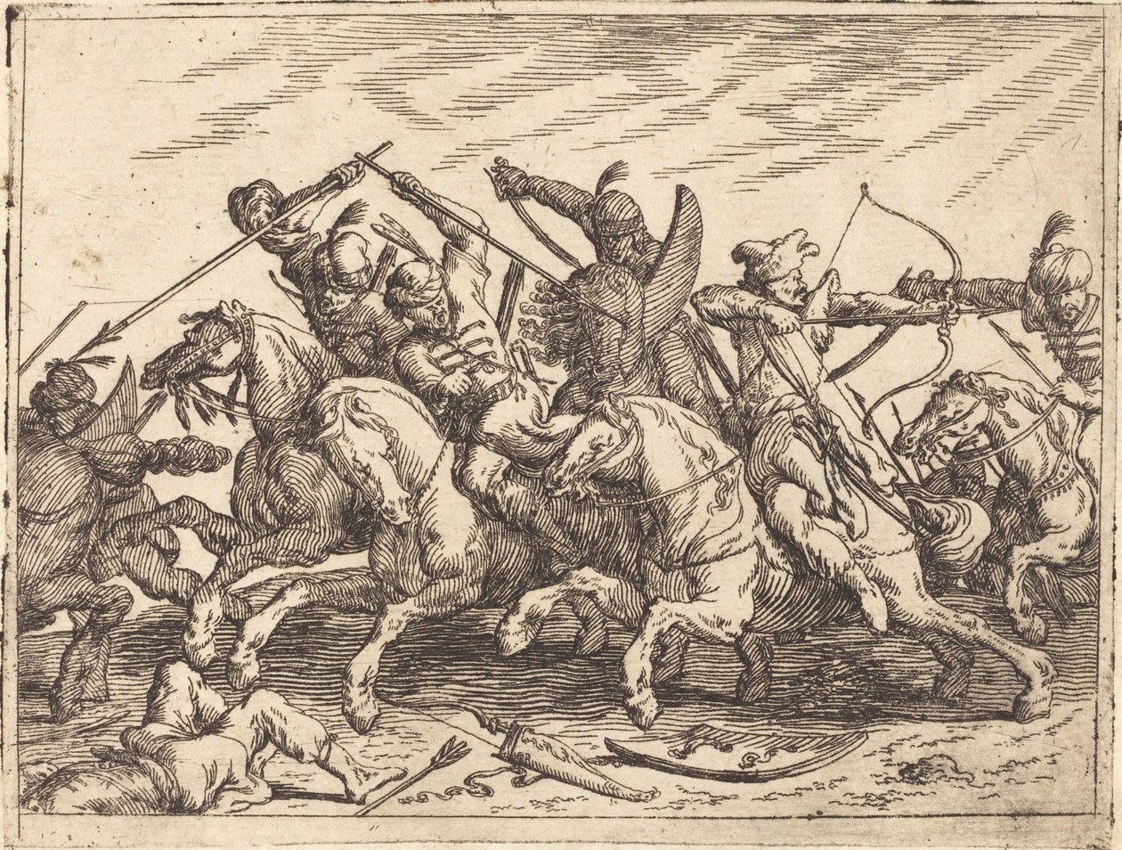 Caprichos de várias batalhas, 1635. de Johann Wilhelm Baur