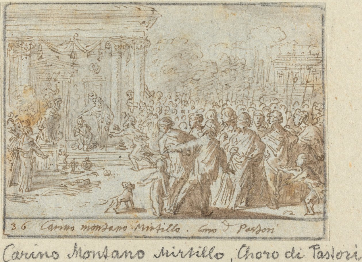 Coro de Pastores: Carino, Montanha e Murta de Johann Wilhelm Baur