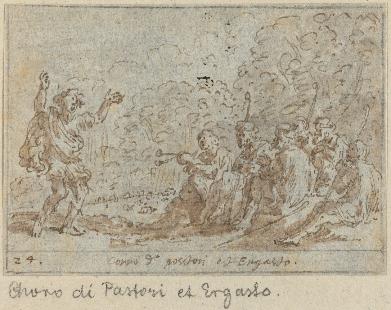 Coro de Pastores e Ergasto de Johann Wilhelm Baur