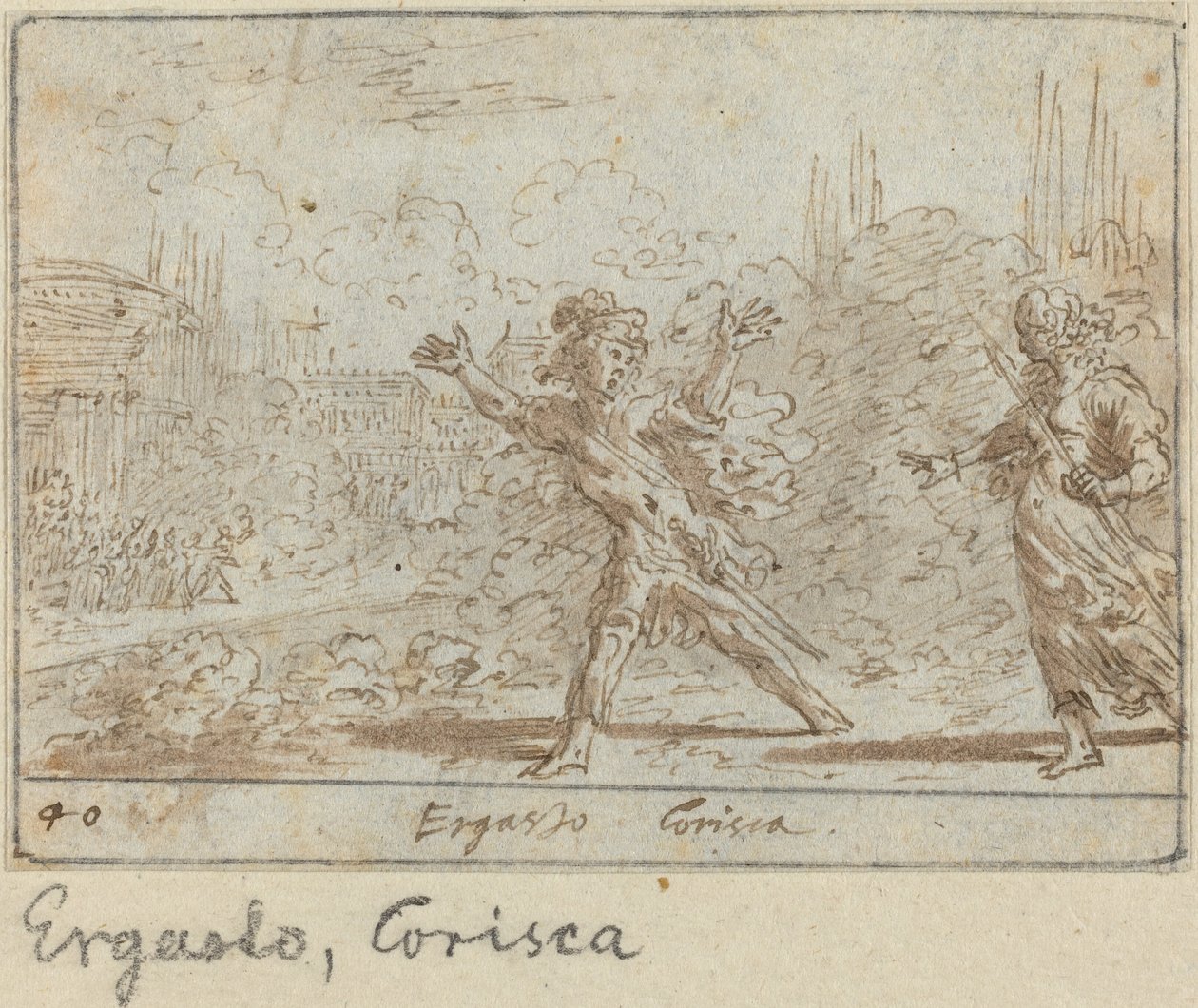 Ergasto e Corisca de Johann Wilhelm Baur