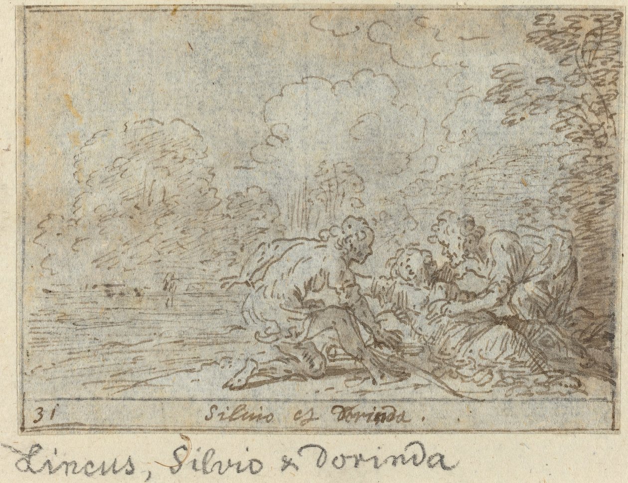 Linco, Silvio e Dorinda de Johann Wilhelm Baur