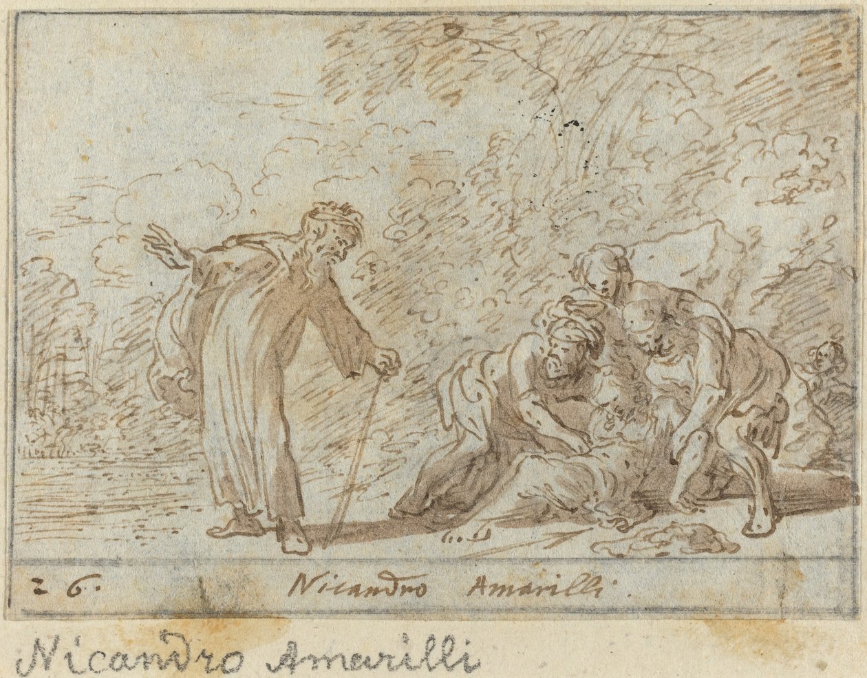 Nicandro e Amarili, 1640. de Johann Wilhelm Baur