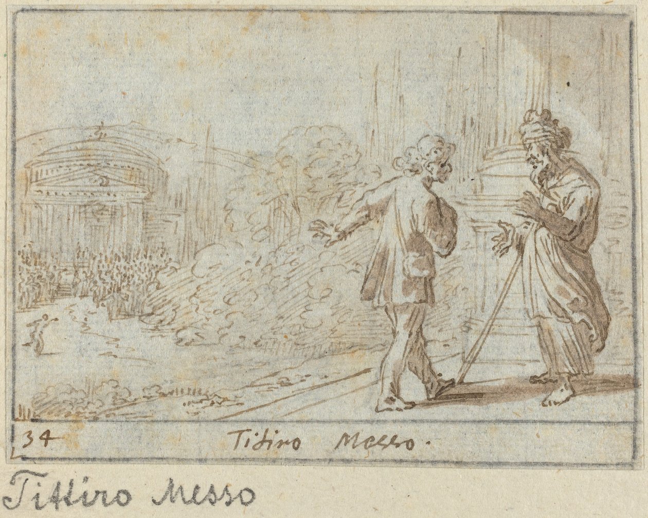 Titiro e Messo de Johann Wilhelm Baur