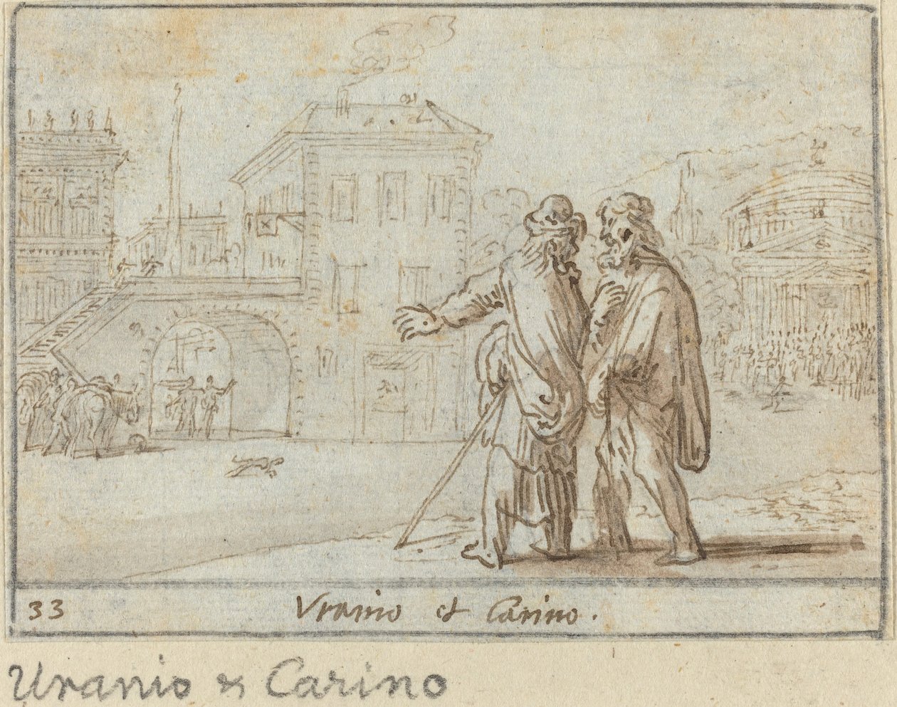 Urânio e Carino de Johann Wilhelm Baur