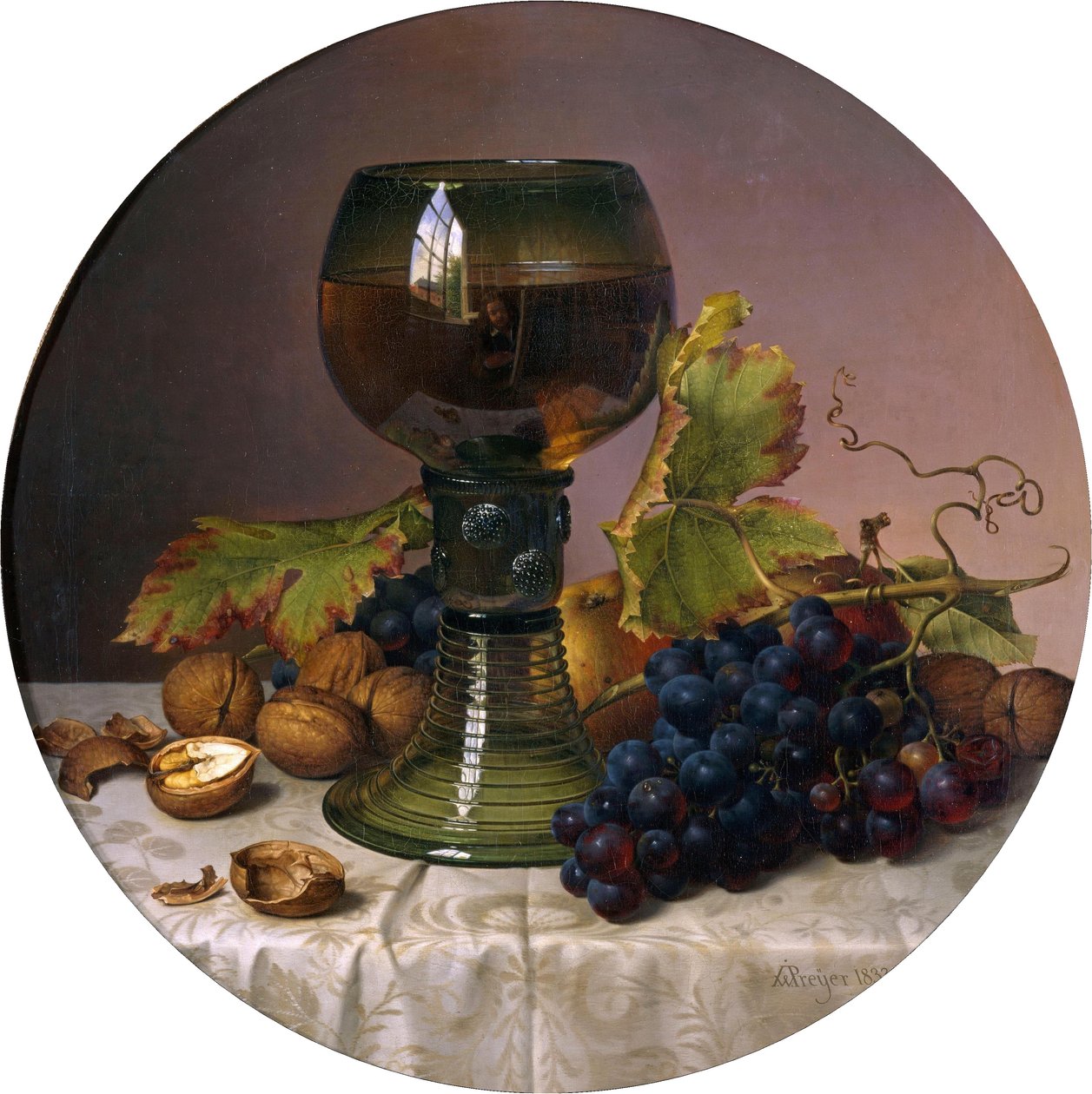 Ainda vida de frutas de Johann Wilhelm Preyer