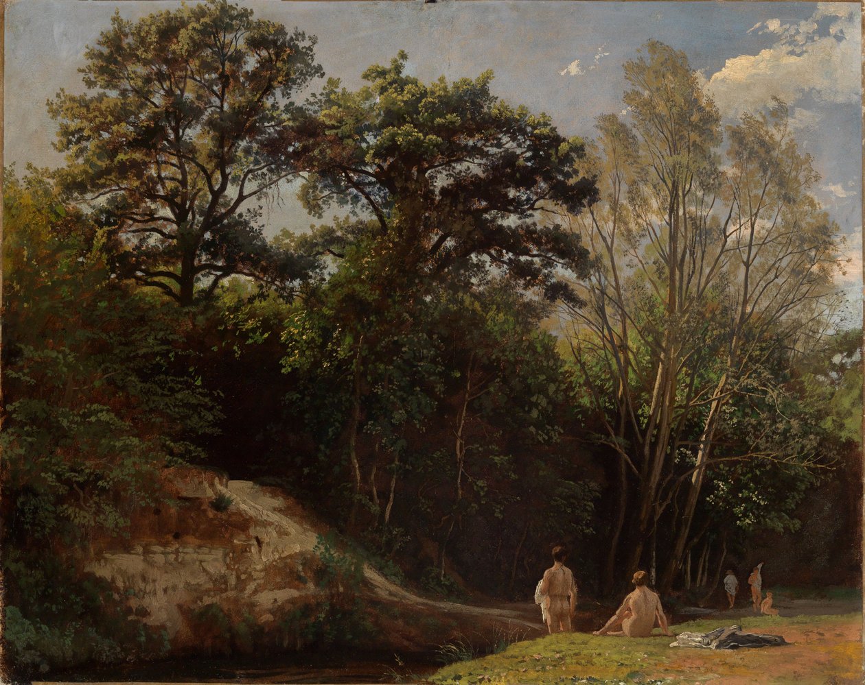 No Alb II (com banhistas) de Johann Wilhelm Schirmer