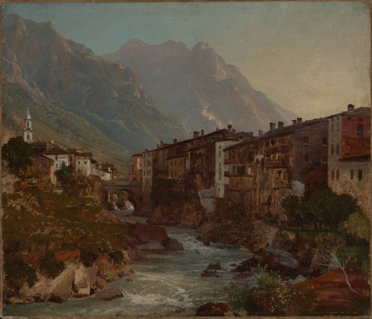 Vista de Chiavenna de Johann Wilhelm Schirmer