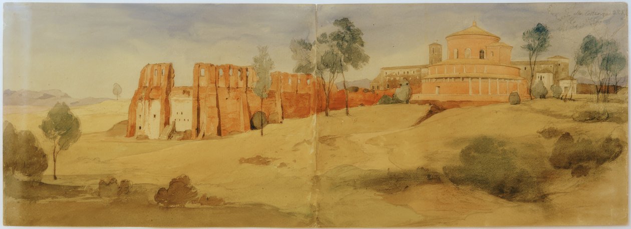 Vista de Santa Costanza de Johann Wilhelm Schirmer