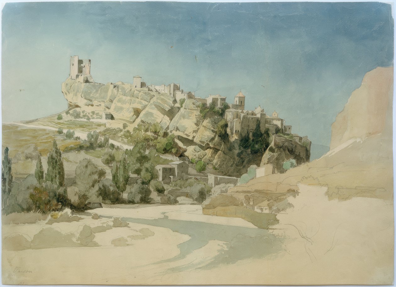 Vista de Vaison-la-Romaine de Johann Wilhelm Schirmer