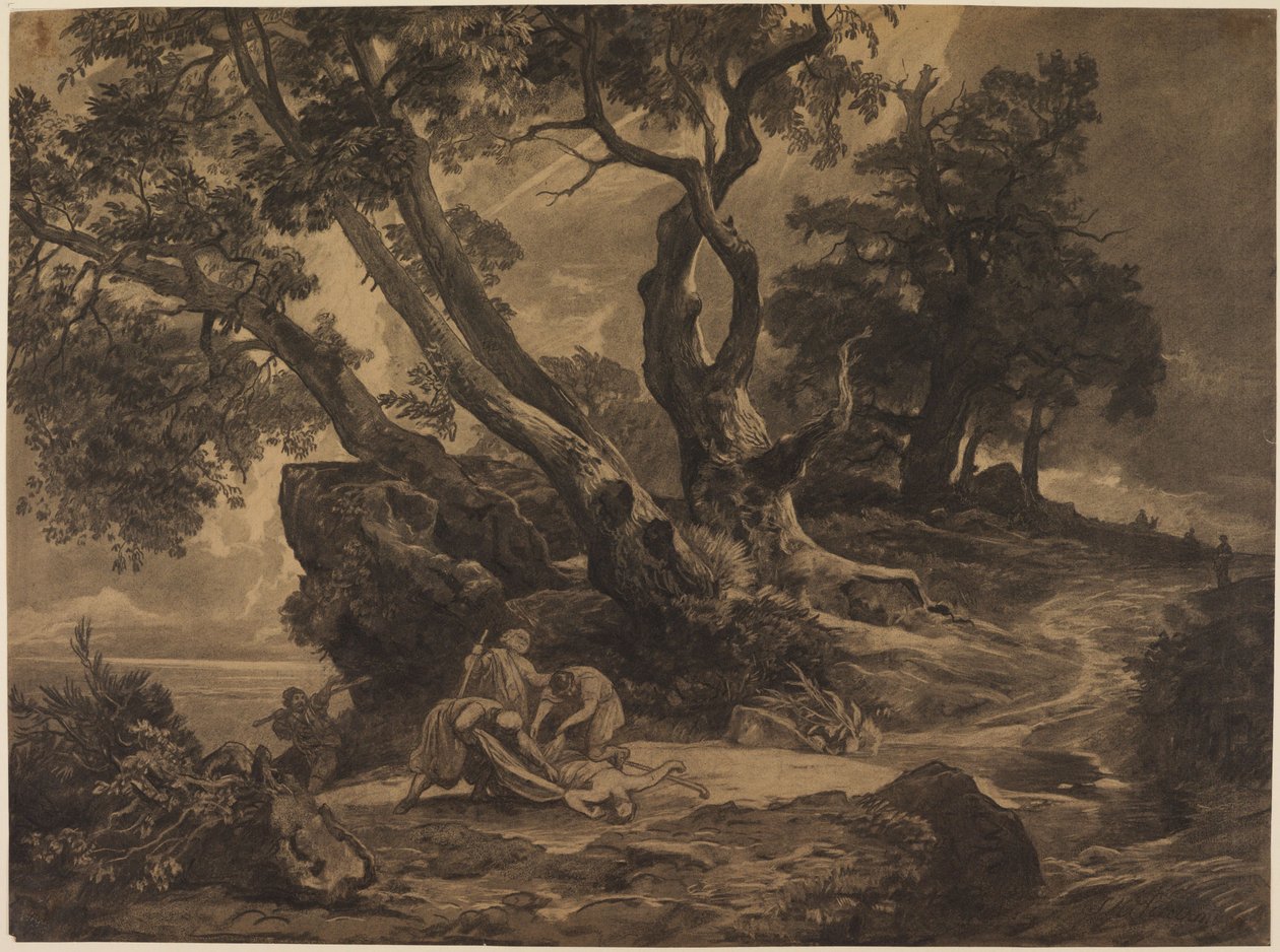 O ataque ao viajante de Johann Wilhelm Schirmer