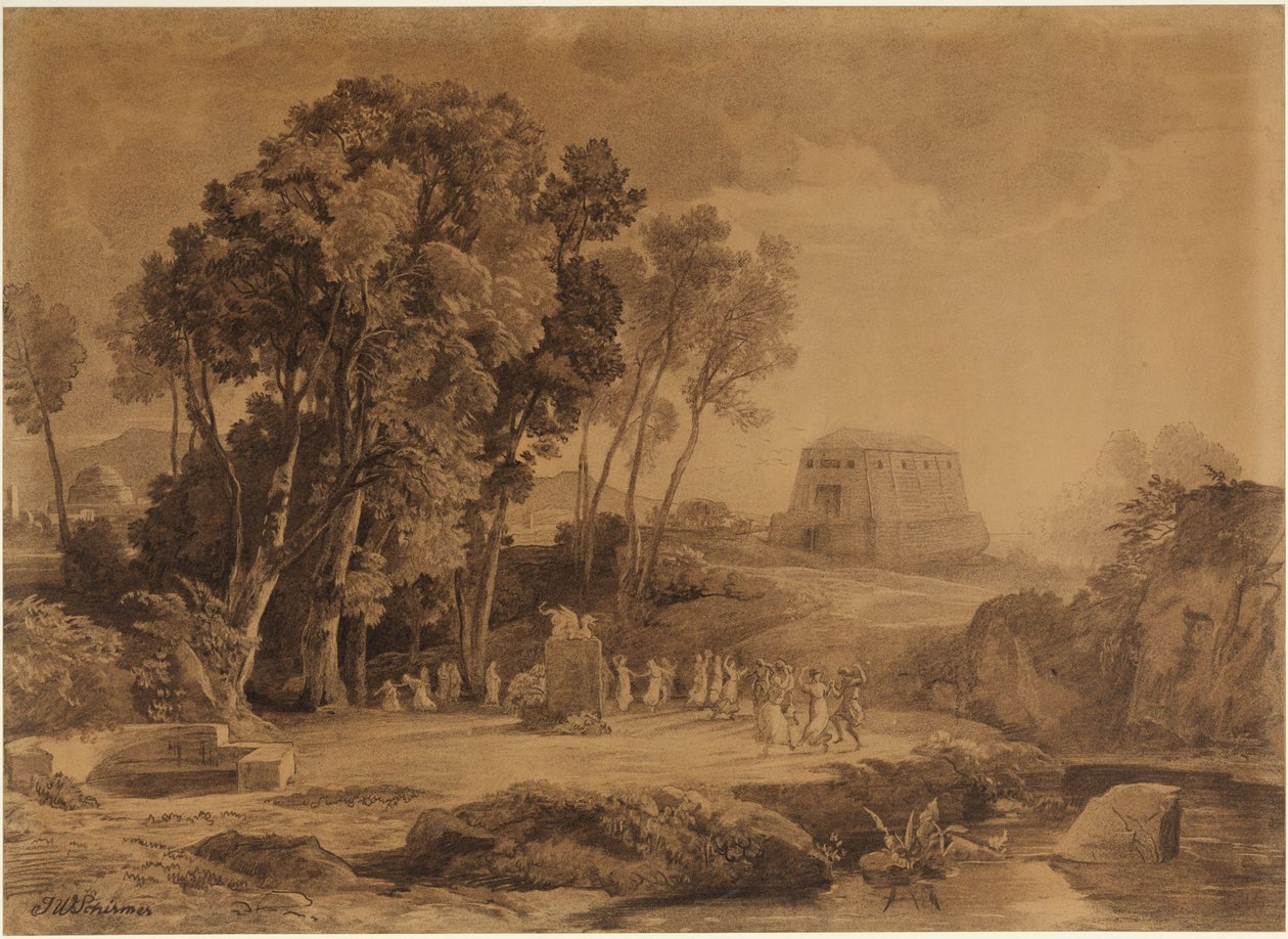 A Arca de Noé (Génesis 6, 13 e seguintes) de Johann Wilhelm Schirmer