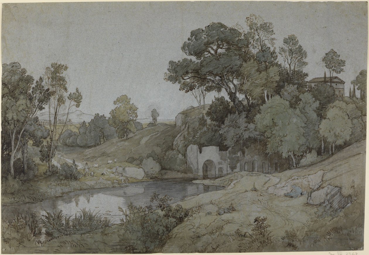 A gruta de Egeria de Johann Wilhelm Schirmer