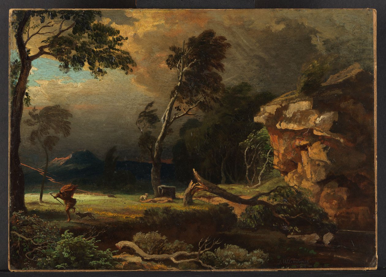 A fuga de Caim de Johann Wilhelm Schirmer