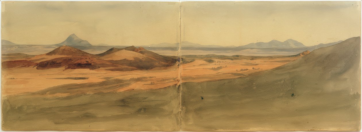 Paisagem com montanhas Sabiner de Johann Wilhelm Schirmer