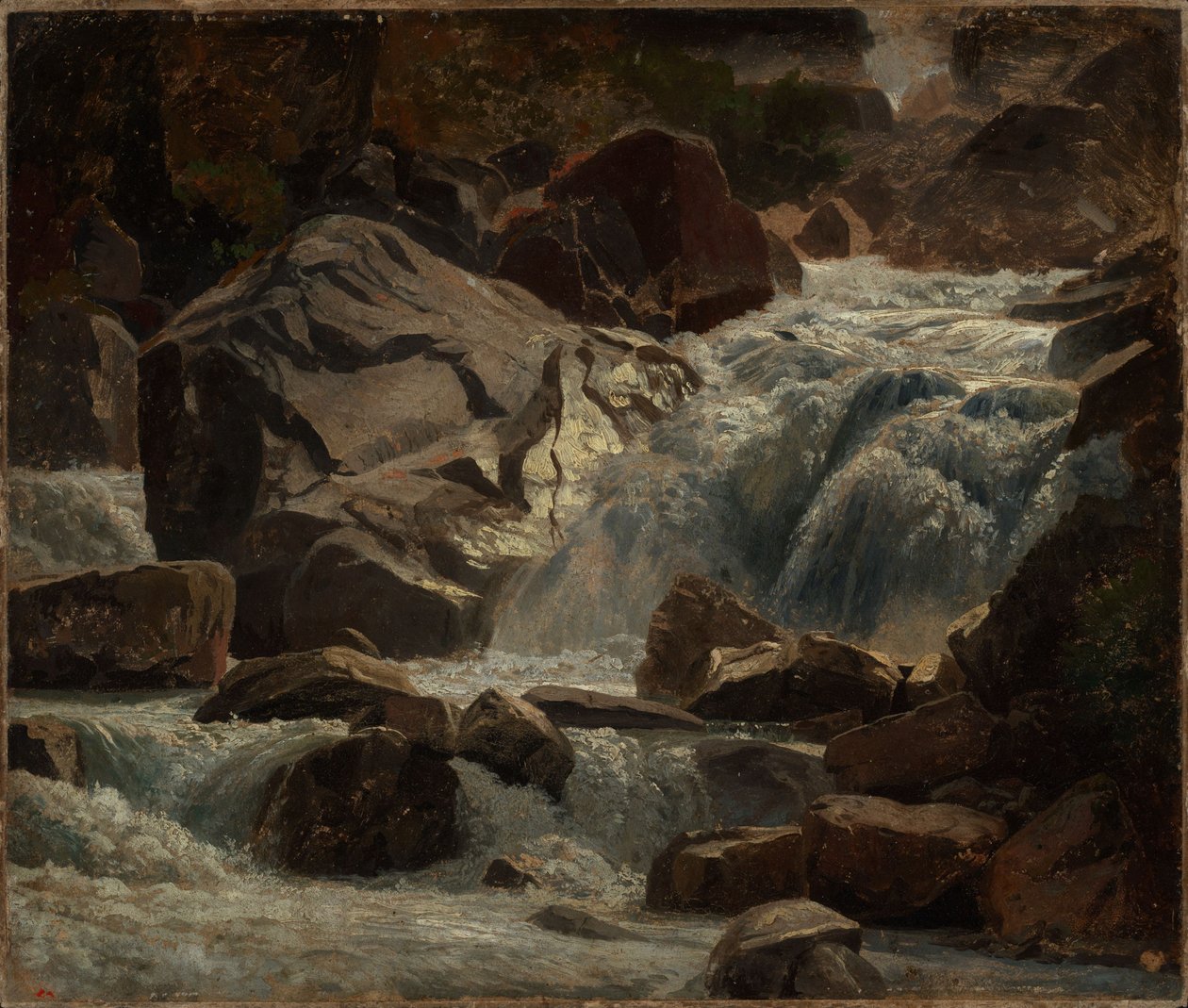 Riacho de montanha suíço de Johann Wilhelm Schirmer